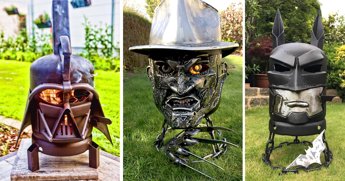 These Themed Wood Burners And Fire Pits, Darth Vader Fire Pit
