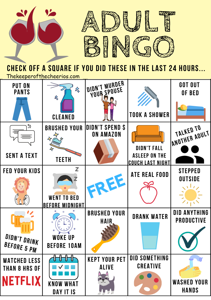 Adulting-Bingo