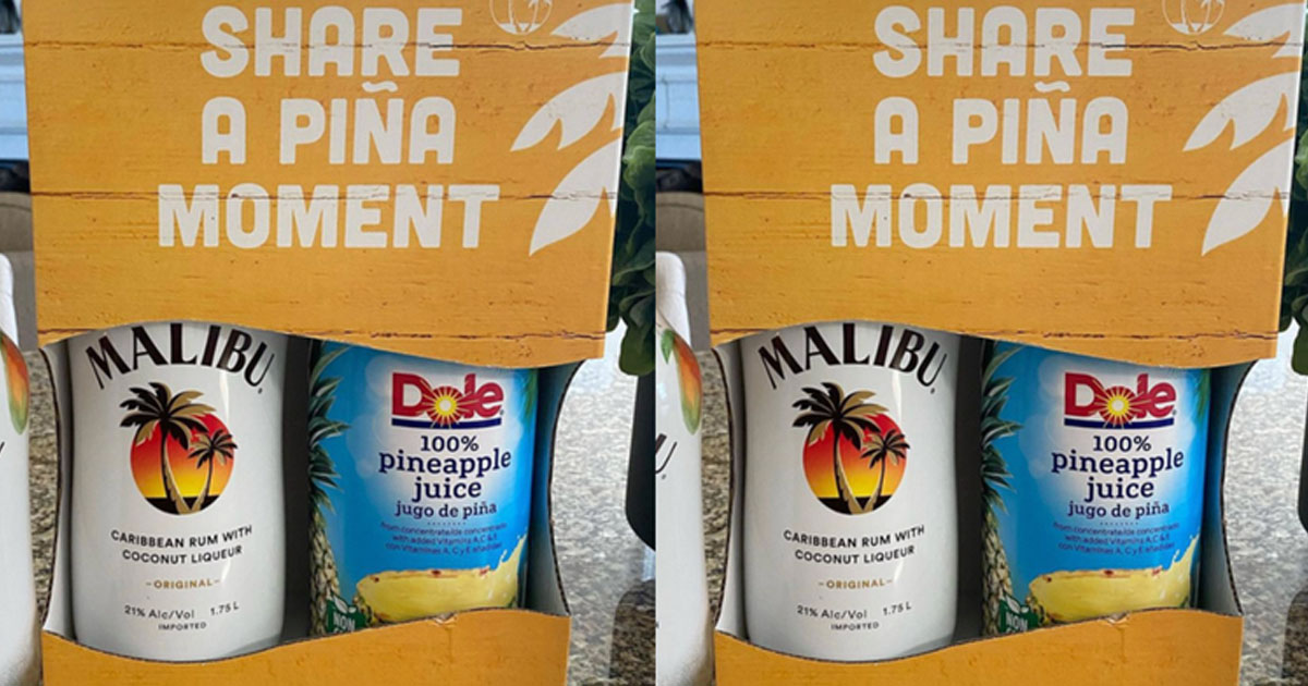 Summer Just Got Hotter With These Malibu Rum And Pineapple Juice Packs