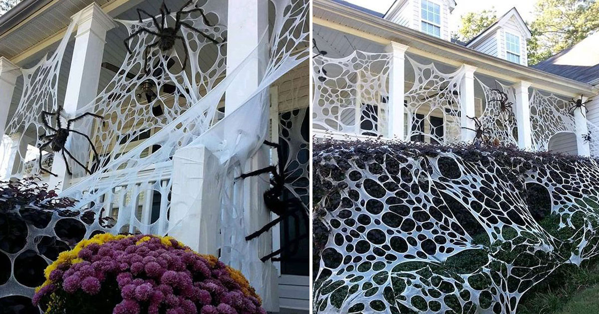 Beef Netting Is Now Being Used For Halloween Decor And Its Creepy Cool