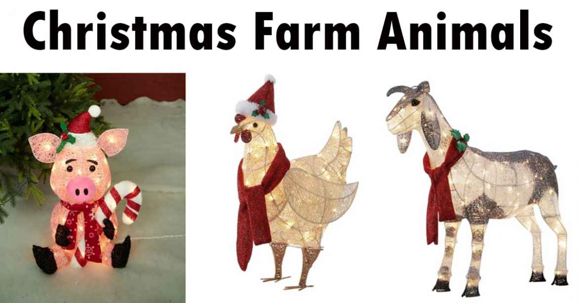 You can now have Christmas on the farm with these light up farm animal