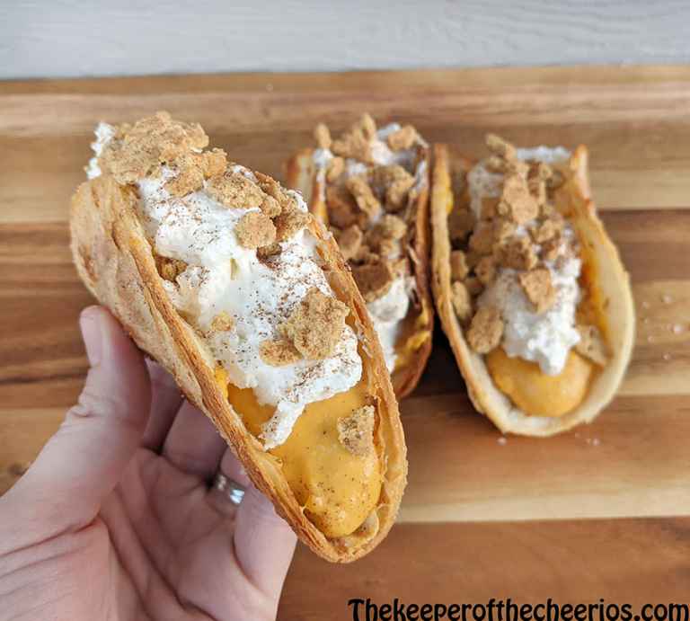Pumpkin Pie Dessert Tacos The Keeper of the Cheerios