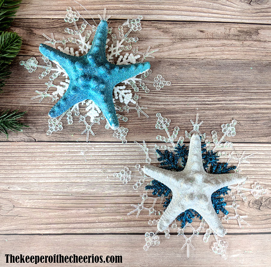 snowflake-starfish-ornaments