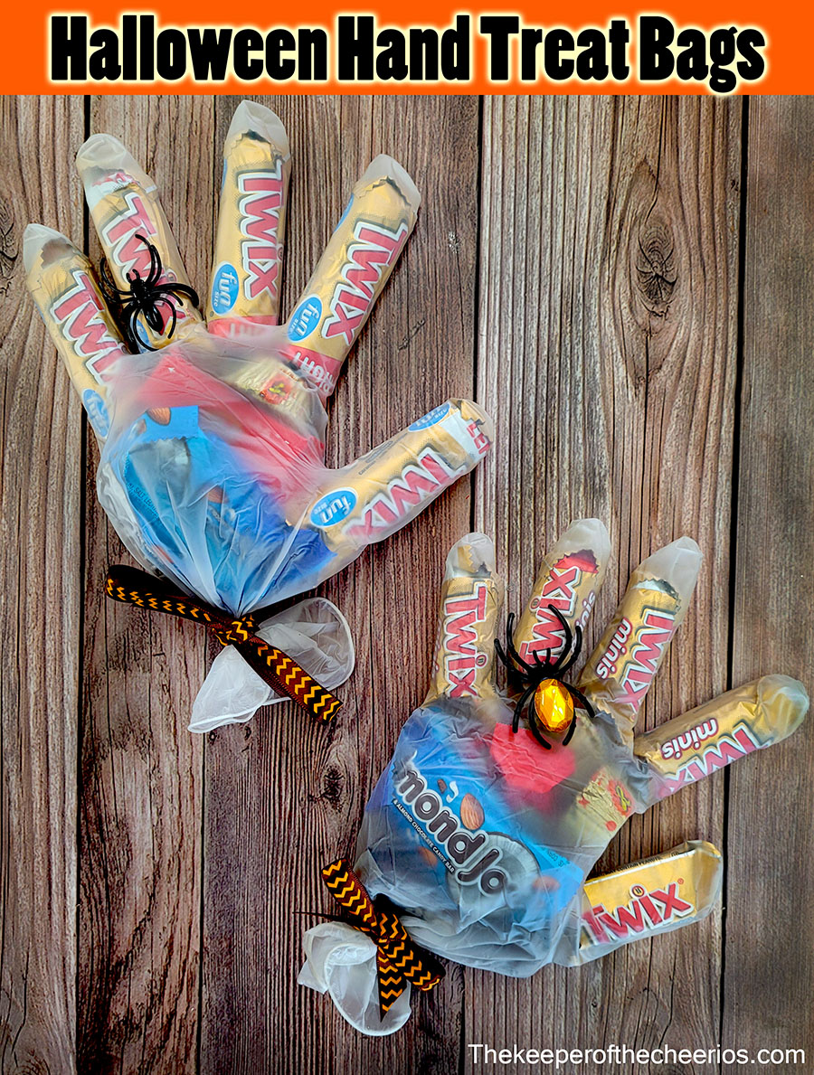 Halloween Hand Treat Bags - The Keeper of the Cheerios