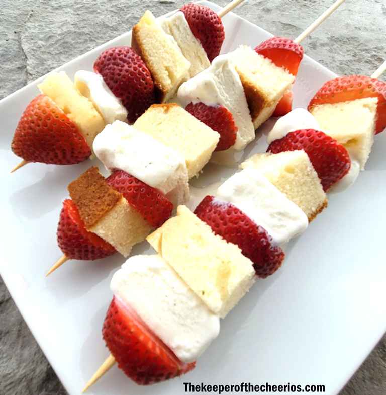 Strawberry Shortcake Kabobs The Keeper of the Cheerios