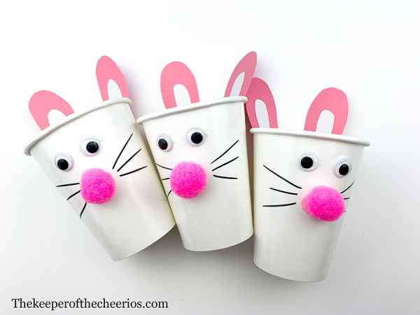 Bunny Treat Cups - The Keeper of the Cheerios