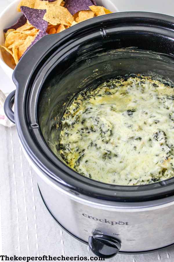 Slow Cooker Spinach and Artichoke Dip The Keeper of the Cheerios
