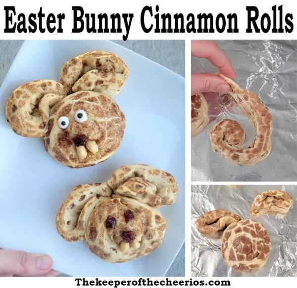 Easter Bunny Cinnamon Rolls The Keeper of the Cheerios