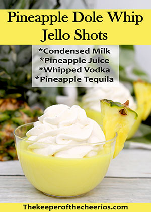 Pineapple Dole Whip shots smm