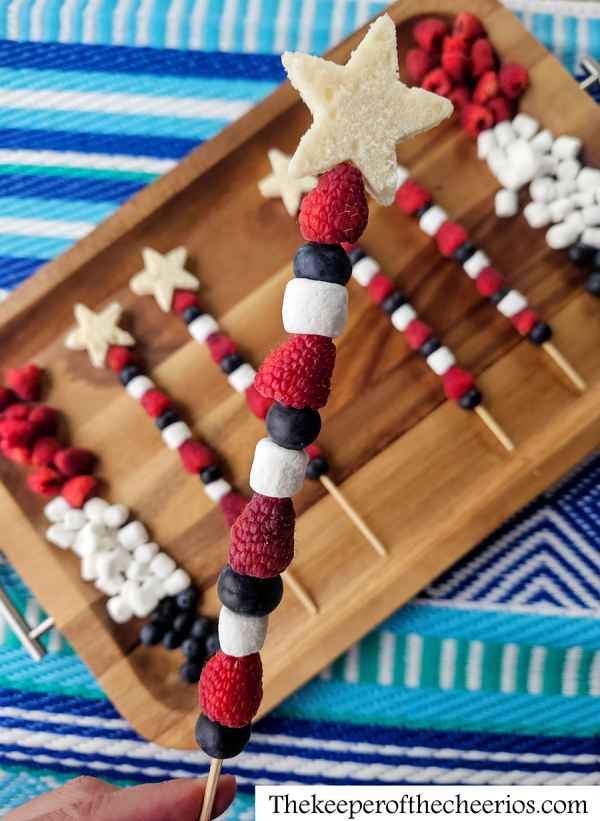 Patriotic Fruit Kabob The Keeper of the Cheerios