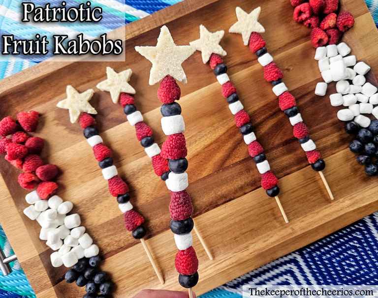 Patriotic Fruit Kabob The Keeper of the Cheerios