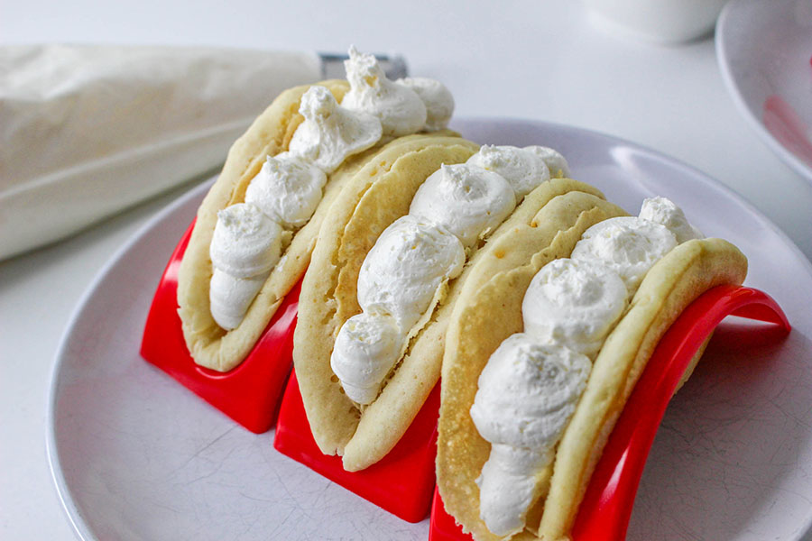 strawberry cheesecake pancake taco 5