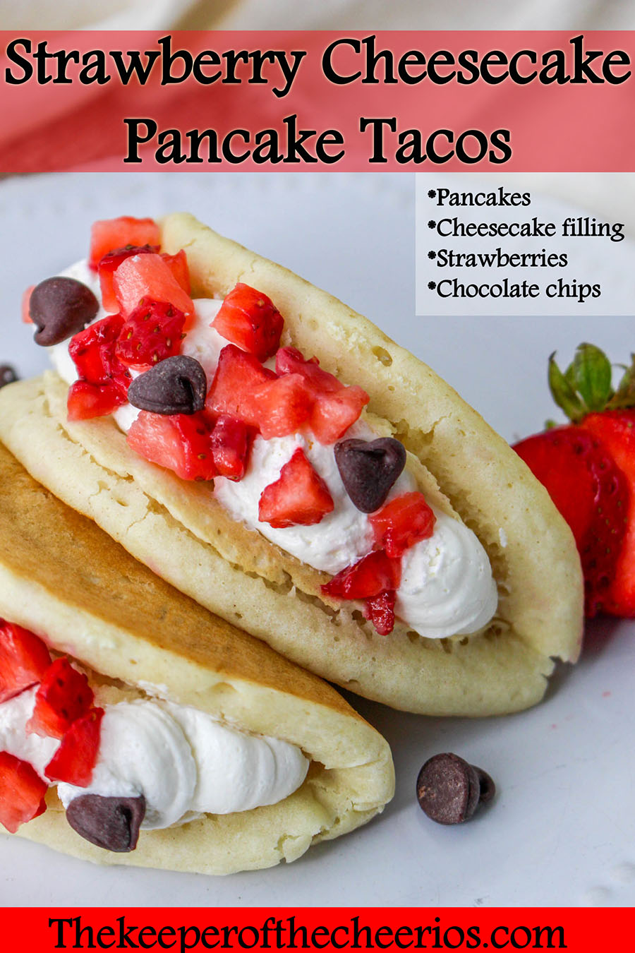 strawberry cheesecake pancake taco 9